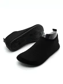 Men Minimalist Slip On Aqua Socks Men Vacation - Black - View 4