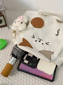 Bolsa creativa con diseño de gato con accesorio de bolso - Multicolor - Ver 6