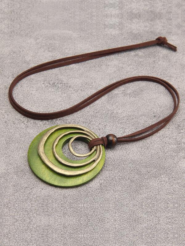 Round Charm Necklace SHEIN USA