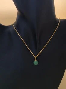 Ball Charm Necklace - Yellow Gold - View 2