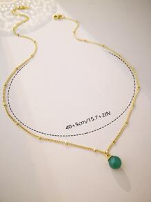 Ball Charm Necklace - Yellow Gold - View 4