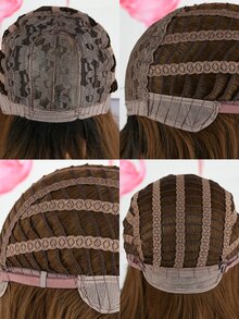 Peluca sintética largo recto con tupe - Multicolor - Ver 7