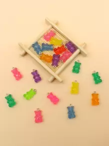 Mặt dây chuyền tự làm hình gấu 20 chiếc - Nhiều màu - Xem 1