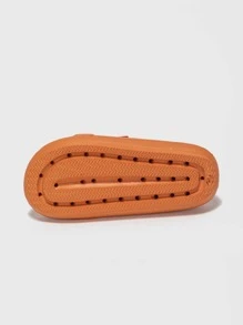 Chanclas con diseño de hebilla con doble banda - Naranja - Ver 3