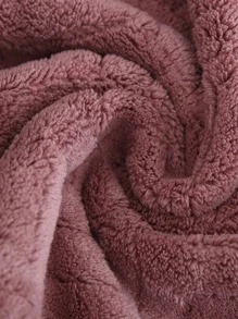2pcs/Set Solid Color Towel Set, Minimalist Fabric Bath Towel Set For Bathroom Shower Towels For Beauty Salon, Hotel Sports,Home Essentials, Towel, Skin Care - Purple - View 3