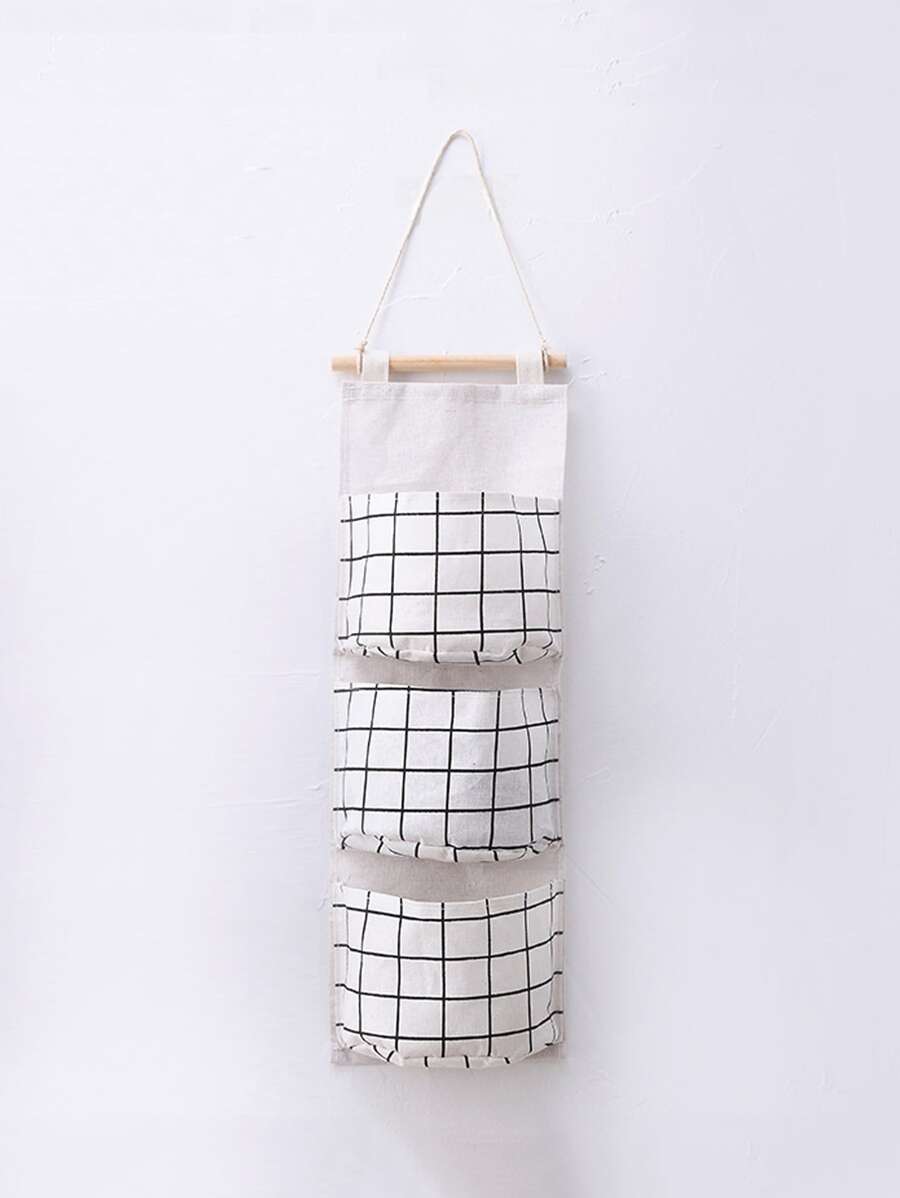 1 túi đựng đồ treo họa tiết kẻ sọc - trắng - Xem 1