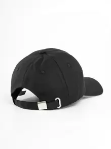 1入組女士字母刺繡休閒棒球帽 - 黑色 - 查看 2