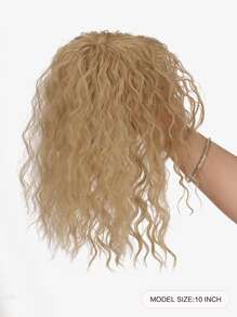 Adorno para cabello corto rizado sintético - Amarillo Mostaza - Ver 2
