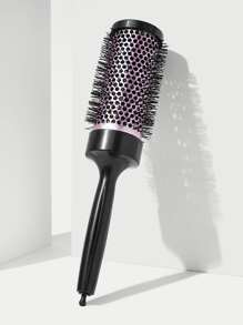 黑色易拆卸圆形发梳，1支装，大号塑料手柄，金属铝合金部件，新颖圆形手持式设计，配有1个长柄清洁工具，干湿两用，适用于发型设计、发梳、返校季、旅行度假必备、女士美发配件、梳子、发刷、梳子、解结梳、球形梳、迷你发梳、发梳套装、木梳、发梳、迷你发梳、解结梳、发刷、卷发梳、美发工具、旅行必备、发型、美发、发梳、背梳、造型梳、卷发梳、边缘梳、发梳、梳头、发梳套装、梳头、卷发梳、解结梳、女士发梳、头发、旅行、美发产品、美发工具、美发用品、理发师、理发师配件、理发店、美发设备