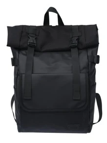 Ba lô Nữ Khóa màu trơn Có thể điều chỉnh được Mát mẻ - màu đen - Xem 1