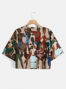 Sierra Siler T-shirt court graphique rétro d'artiste de rue plus, adapté pour l'été, les vacances, les festivals, Ibiza