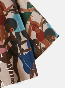 Sierra Siler T-shirt court graphique rétro d'artiste de rue plus, adapté pour l'été, les vacances, les festivals, Ibiza