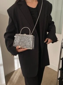 Không thấm nước Hợp thời Mini Trong sáng Chuỗi Túi hộp - Trong sáng - Xem 2