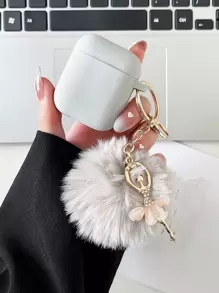 适用于 Pro 2、3 的硅胶耳机套，芭蕾舞者吊坠造型，4 款蓝牙耳机保护套 - 淺灰色 - 查看 1