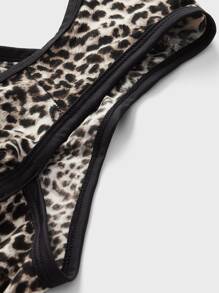 Men Leopard Print Suspender Sexy Underwear - Multicolor - View 5
