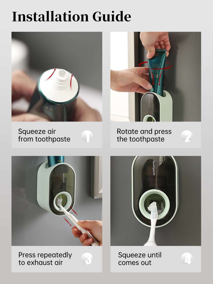 1pc Letter Graphic Two Tone Toothpaste Squeezer SHEIN USA