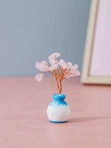 1pc Vase & Flower Design Decoration Craft