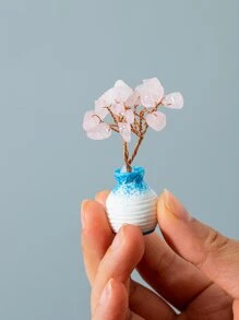 1pc Vase & Flower Design Decoration Craft