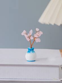 1pc Vase & Flower Design Decoration Craft