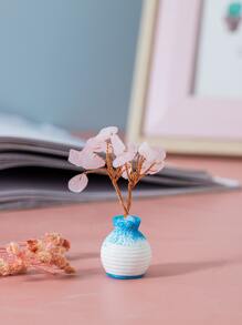 1pc Vase & Flower Design Decoration Craft