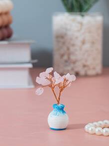 1pc Vase & Flower Design Decoration Craft