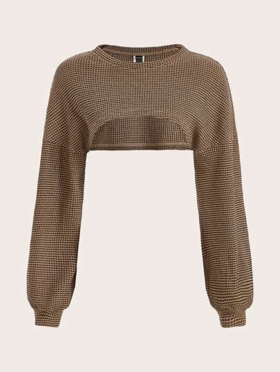 لباس علوي قصير للغاية منخفض الاكتاف بدون لباس علوي كامي توب