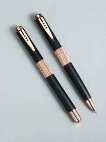 2pcs Ballpoint Pen With Storage Box - Multicolor - View 3