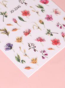 FULL BEAUTY 3 miếng dán móng tay họa tiết hoa lá - Nhiều màu - Xem 8