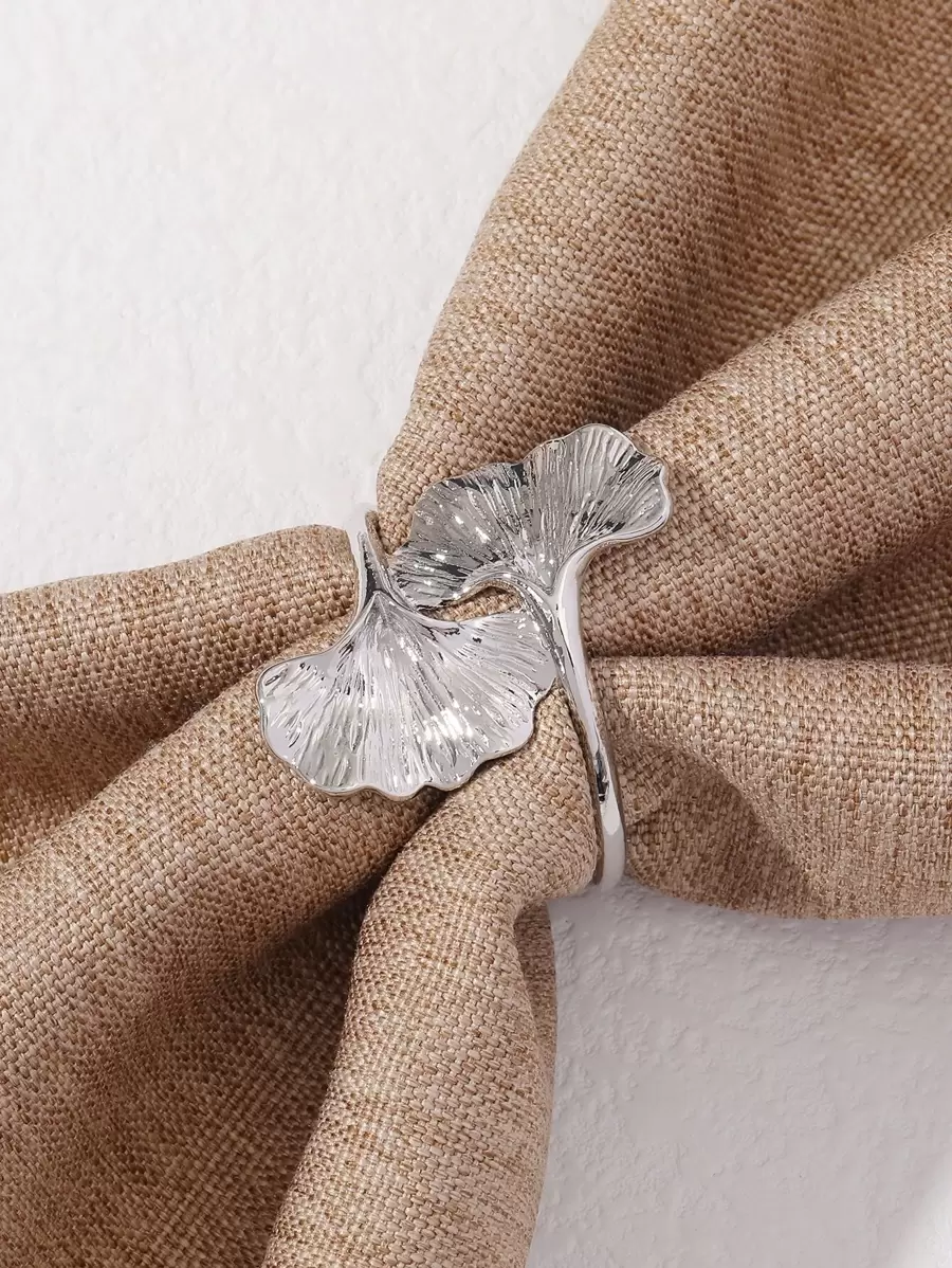 1pc Ginkgo Biloba Shaped Napkin Ring