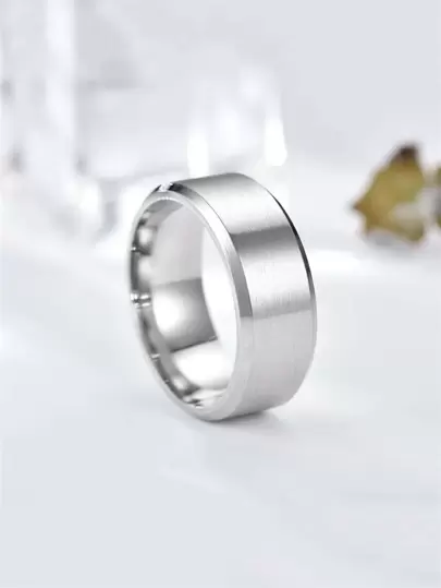 유행하고 인기있는 남성 미니멀리스트 반지 보석 선물 및 세련된 모습 스테인레스 스틸