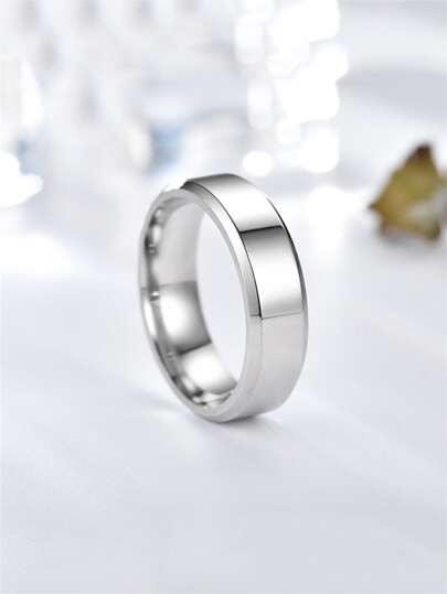 Fashionable and Popular Men Minimalist Ring Stainless Steel for Jewelry Gift and for a Stylish Look