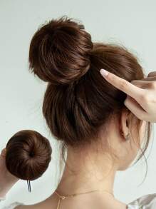 直筒合成纖維髮髻