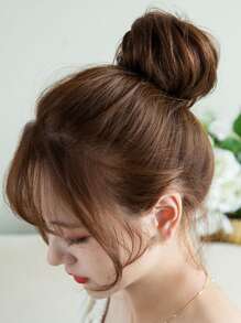 直筒合成纖維髮髻