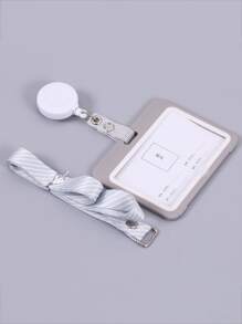 1pc ID Card Cover & 1pc Lanyard - Multicolor - View 1