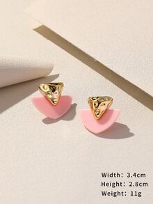 Pendientes de tachuela geométricos - Multicolor - Ver 3