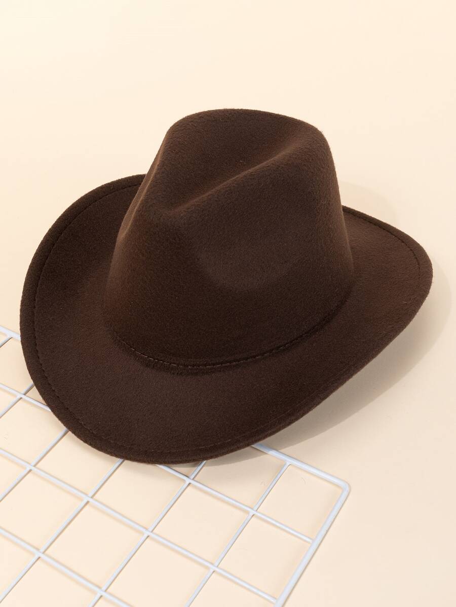 Sombrero de Fedora de hombre, sombrero de vaquero - Café integral - Ver 1