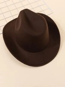 Sombrero de Fedora de hombre, sombrero de vaquero - Café integral - Ver 2