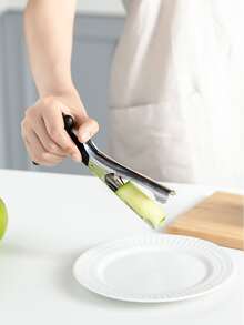 1pc Stainless Steel Corer - Black - View 3