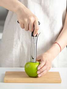 1pc Stainless Steel Corer - Black - View 5