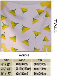 Floral Print Tapestry - Multicolor - View 2