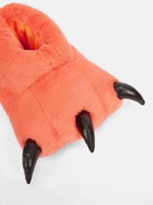 Dinosaur Claw Design Novelty Slippers - Orange - View 4