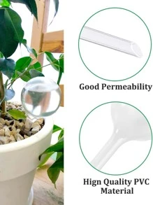 4 Piezas Gran Globo De Riego Automático Para Plantas De Interior/exterior - transparente - Ver 4