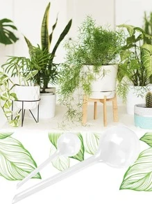 4 Piezas Gran Globo De Riego Automático Para Plantas De Interior/exterior - transparente - Ver 5