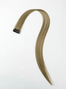 Clip In Long Straight Synthetic Hair Extension - Maroon - View 5