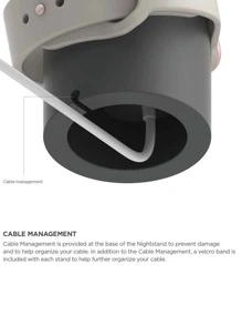 Đế sạc thiết kế hình chú gấu dễ thương sáng tạo Tương thích với Apple Watch (Không bao gồm đồng hồ và bộ sạc) - Xám - Xem 5