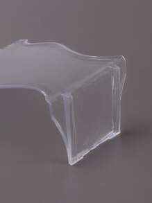 1 pieza/10 piezas Soporte de exhibición de collar de plástico pequeño transparente - transparente - Ver 5