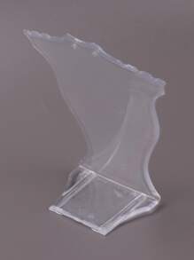 1 pieza/10 piezas Soporte de exhibición de collar de plástico pequeño transparente - transparente - Ver 7