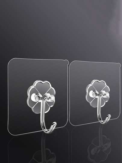 10 قطع شفاف لاصق خطاف , حائط شماعات معطف واجب ثقيل لزج خطاف الى دش الحمام خارجي بوابة منزل يحسن