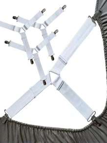 1入組床單固定帶白色床笠固定帶家用 - 白色 - 查看 4