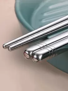 1双不锈钢筷子圣诞礼物